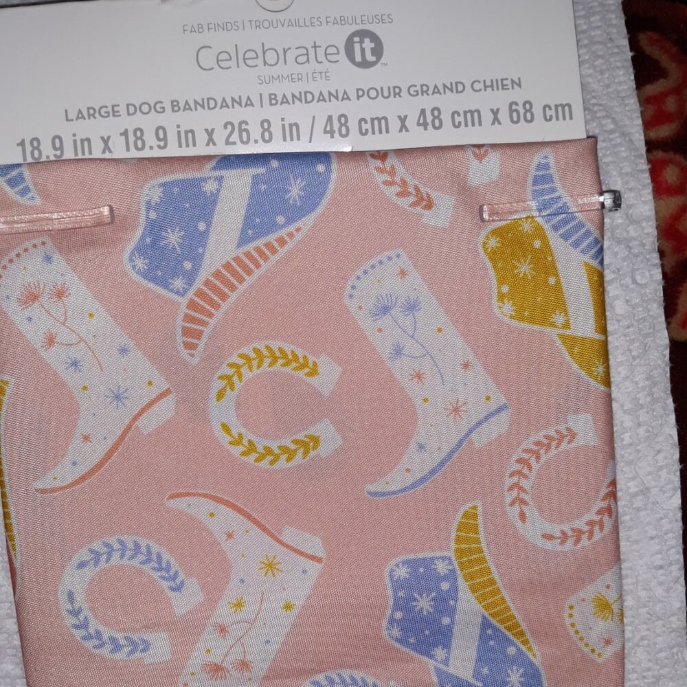 Pet Bandana Large for Dog or Cat NEW in Package